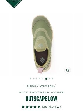 Muck Footwear Outscape Low Slip-On Mule in Olive Green